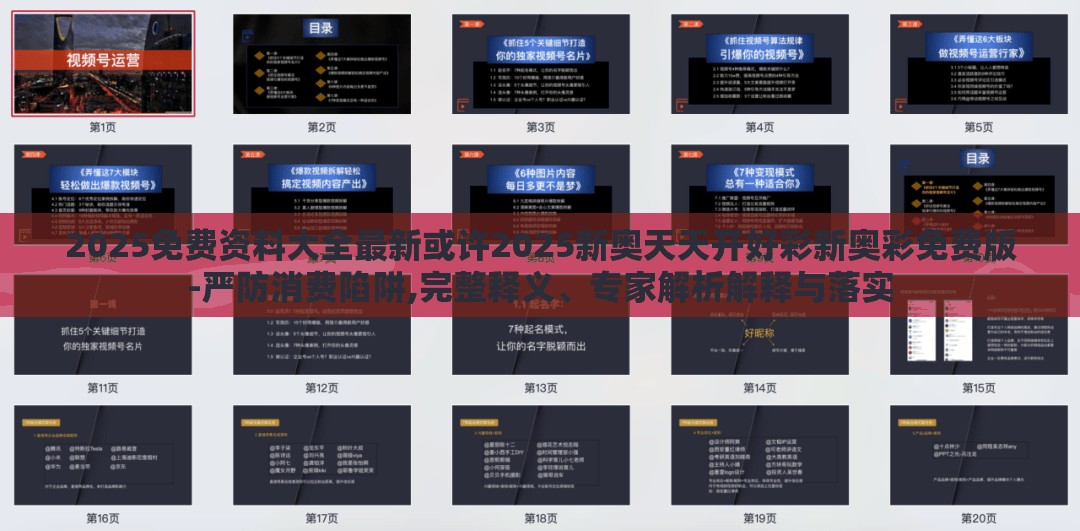 2025免费资料大全最新或许2025新奥天天开好彩新奥彩免费版-严防消费陷阱,完整释义、专家解析解释与落实